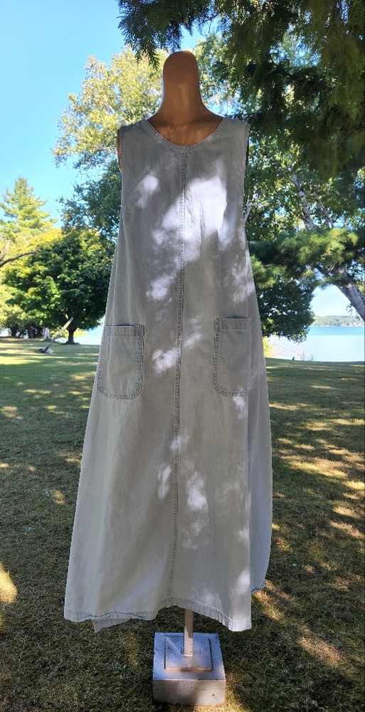 Denim wrap dress